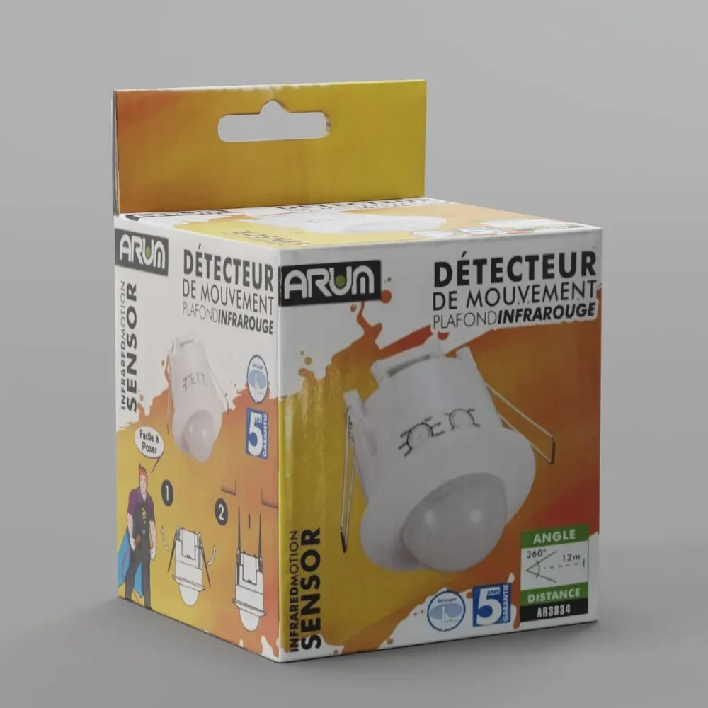 Movement Detector Cardboard Box