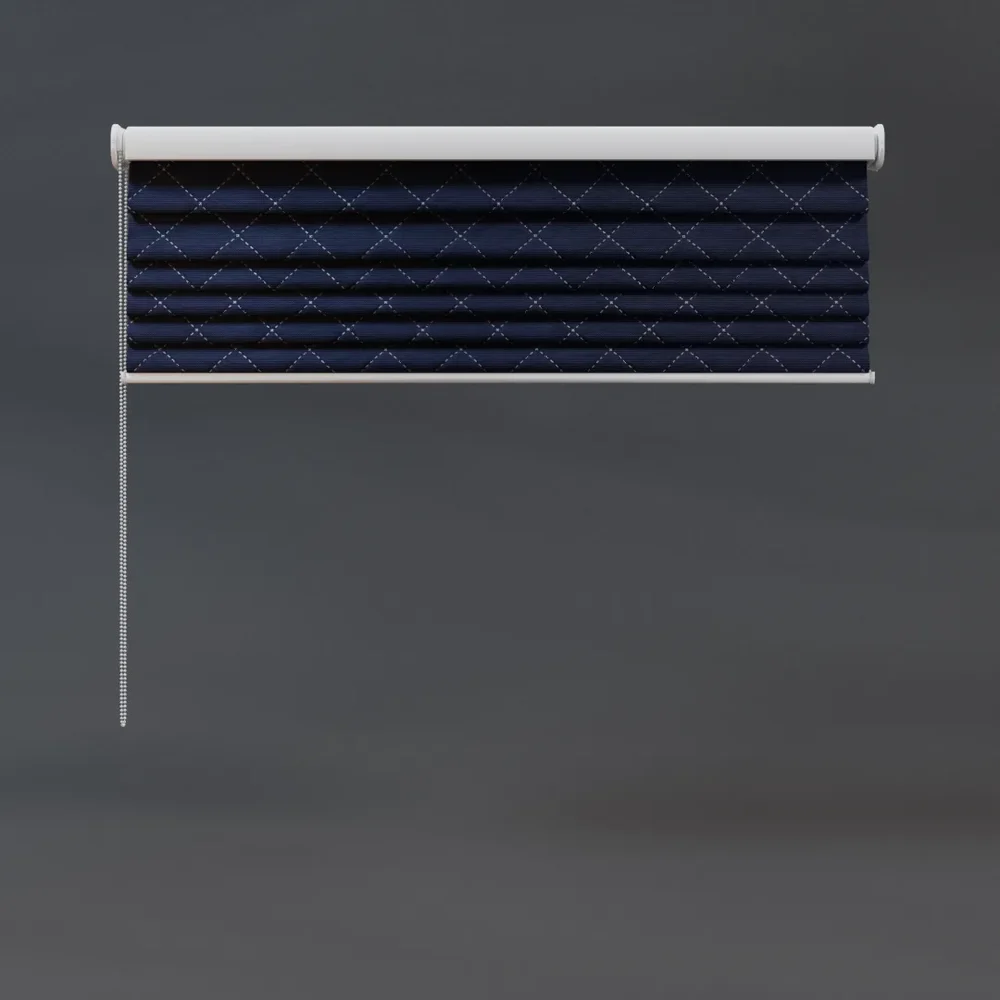 Roman Blinds Quarter Royal Blue
