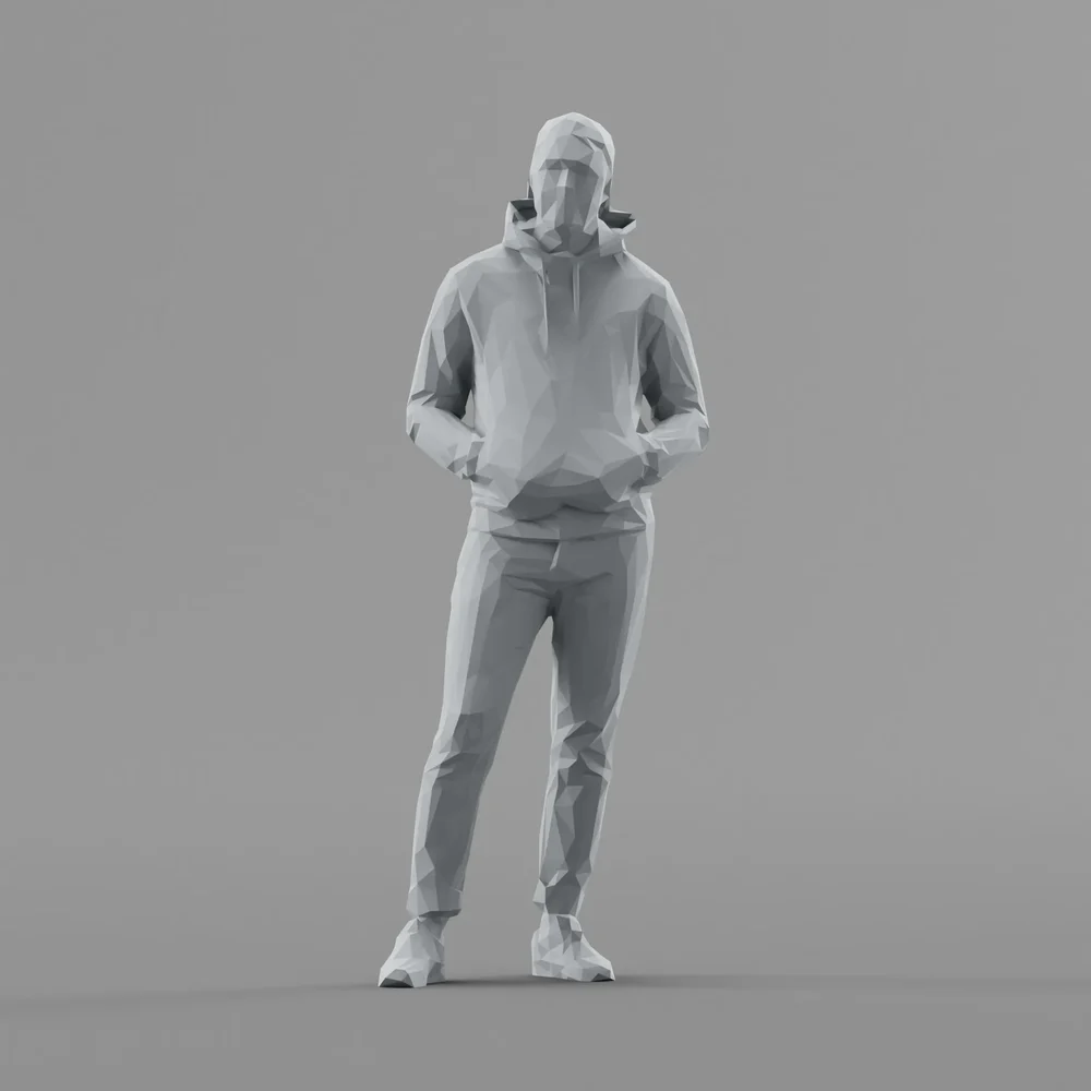 Lowpoly Male Standing