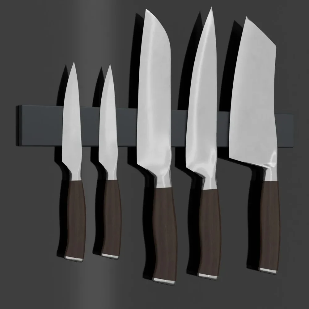 Wall Magnetic Knives Holder Set
