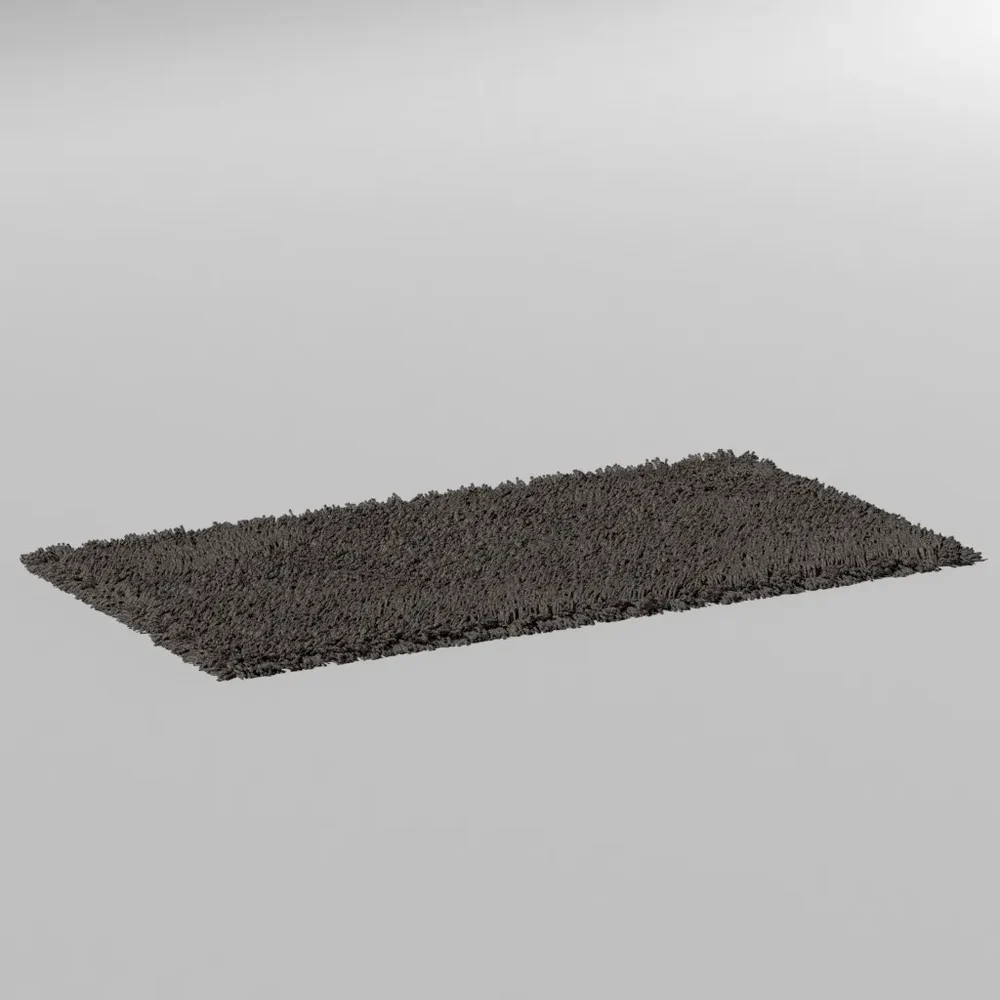 Long Hair Carpet 1.5x.8m Grey