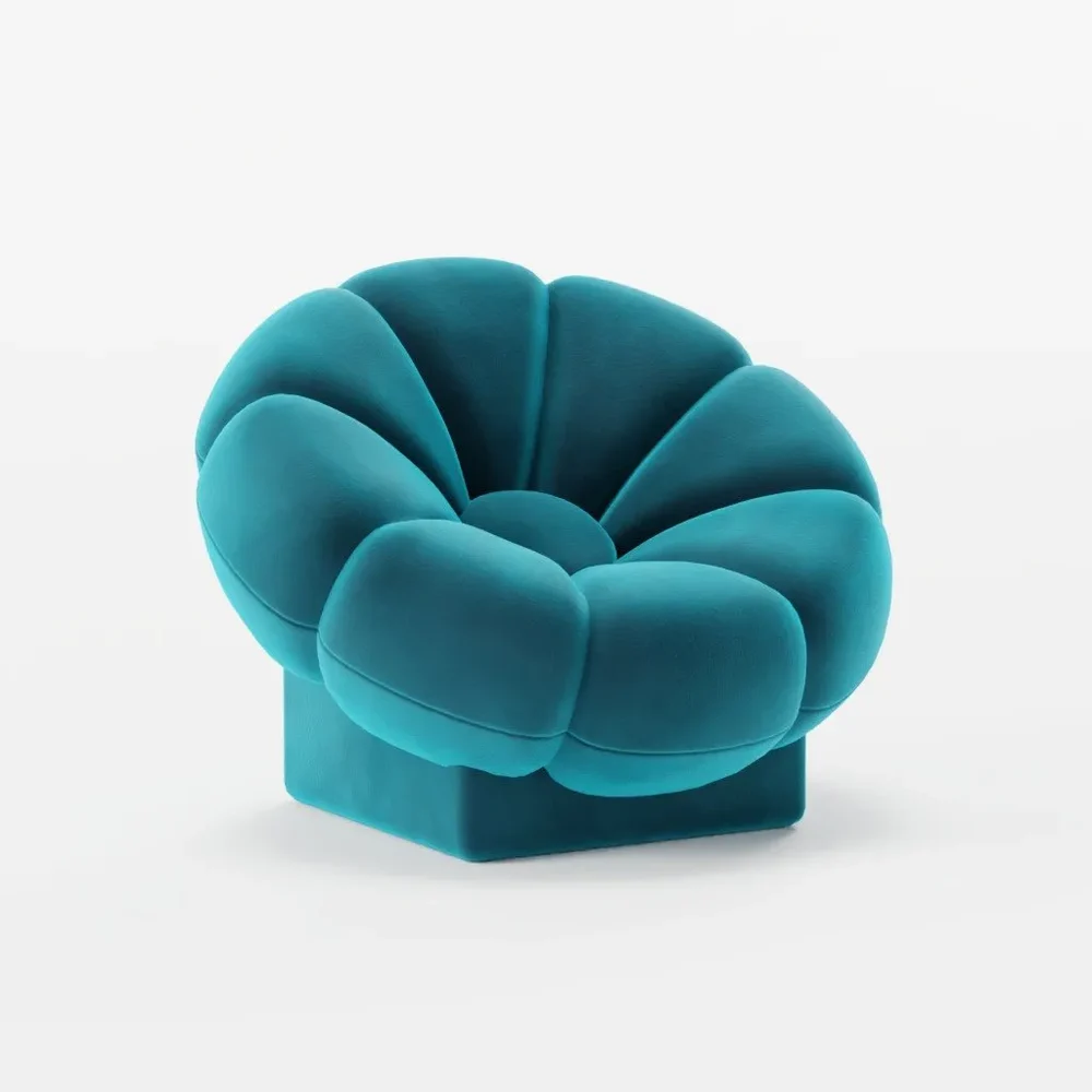 Floral Curved Sofa