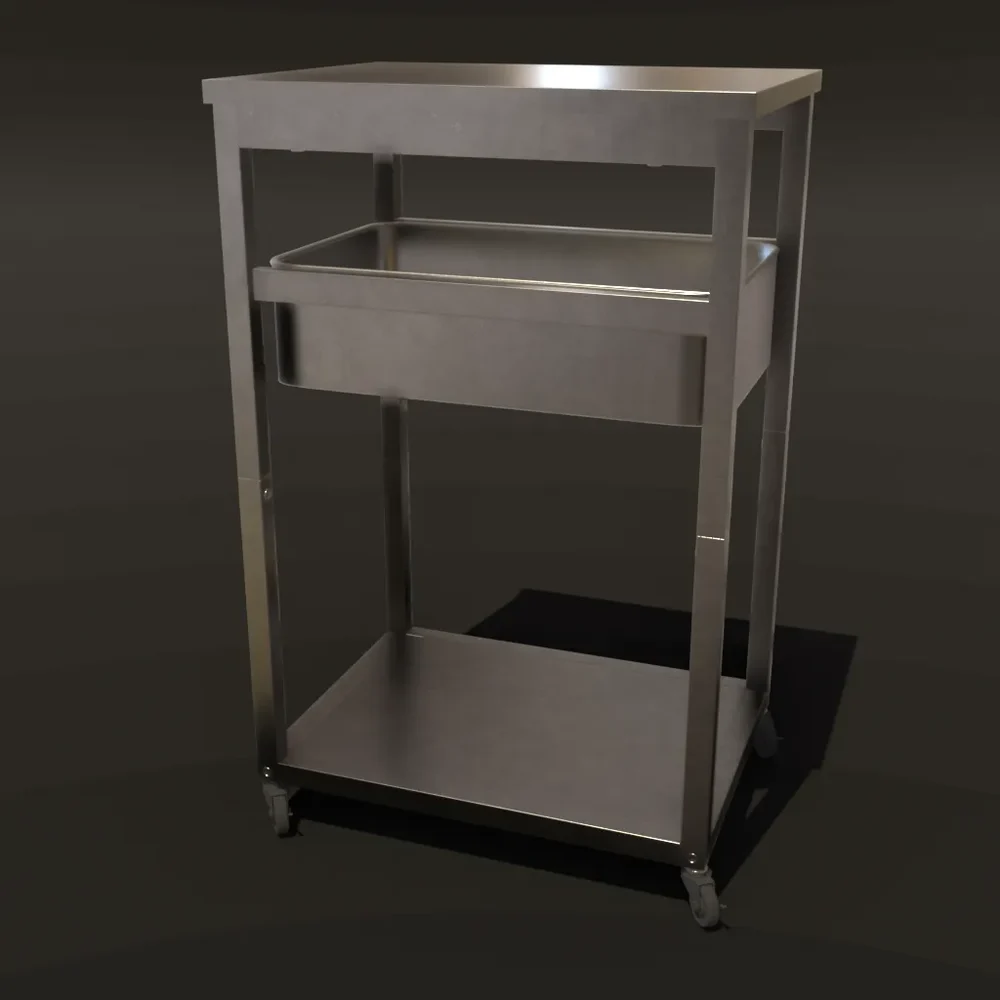 Metal Trolly With Basket