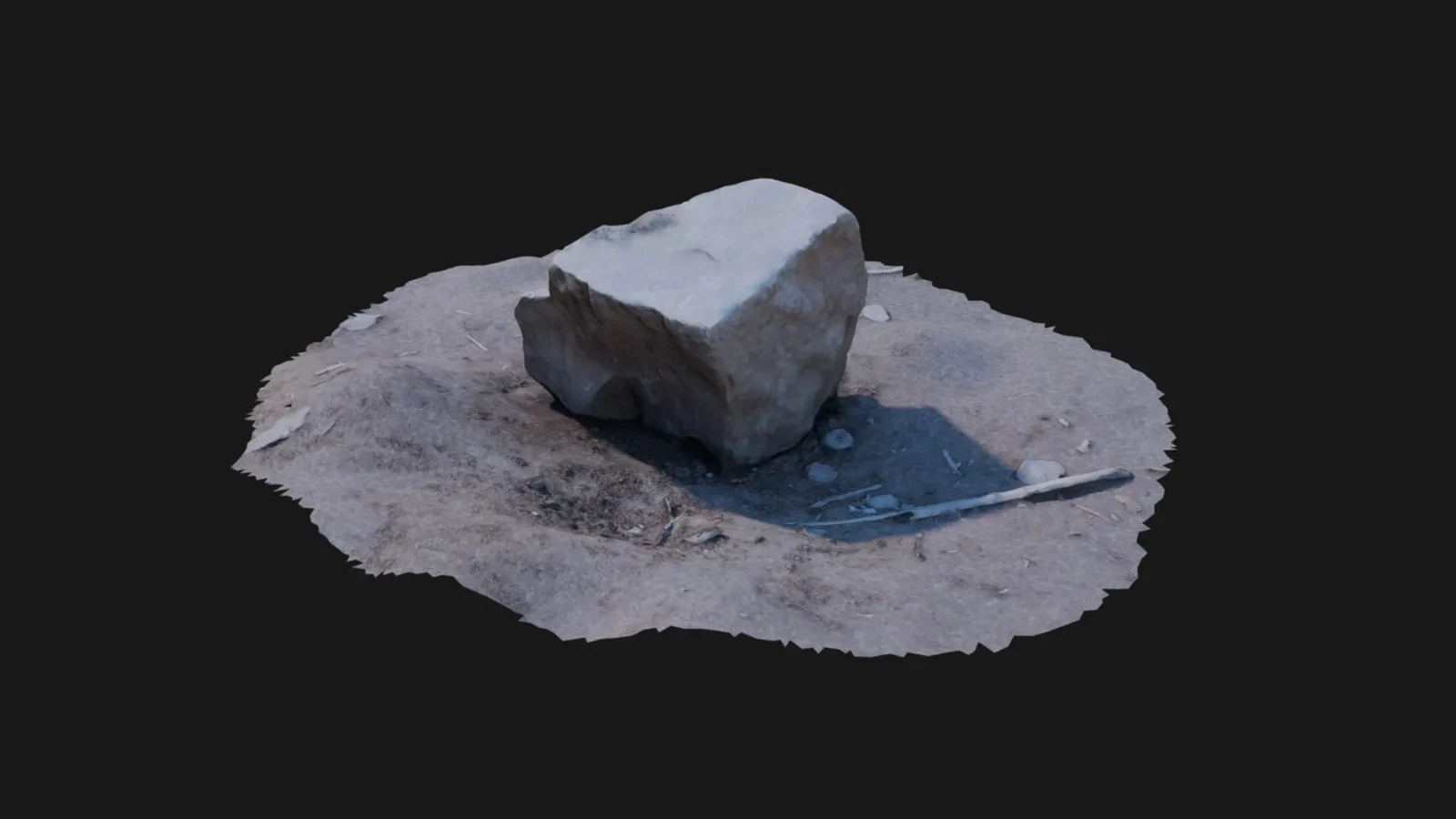 Scan 3d Raw Stone