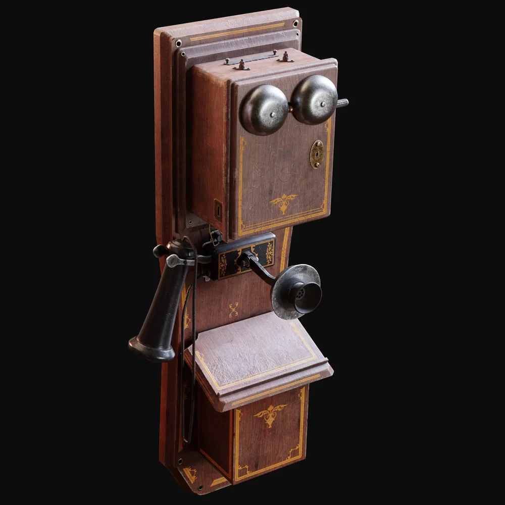 Antique Double Box Wall Telephone