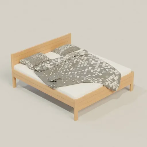 Wooden Bed - Beech