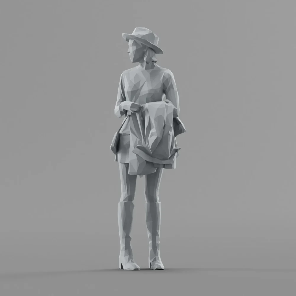 Lowpoly Female Standing