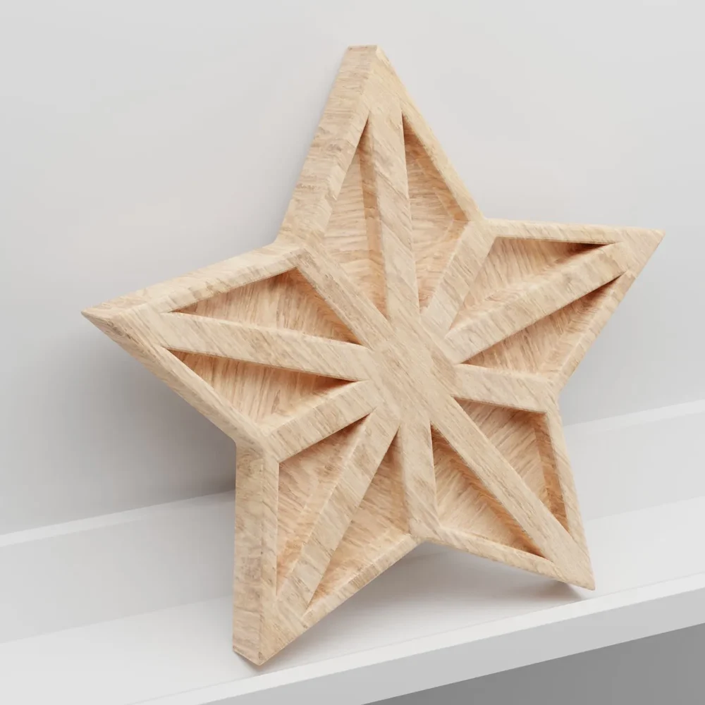Wooden Decoration Star