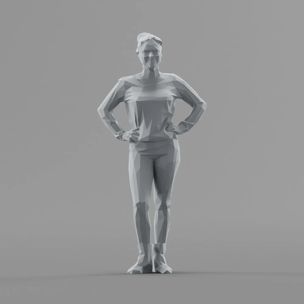 Lowpoly Female Standing