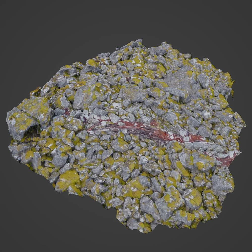 Rocks With Moss Photoscan 3