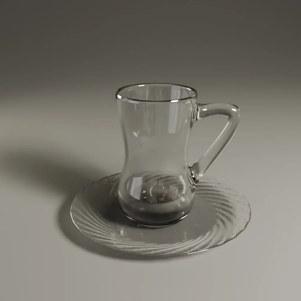 Glass And Saucer