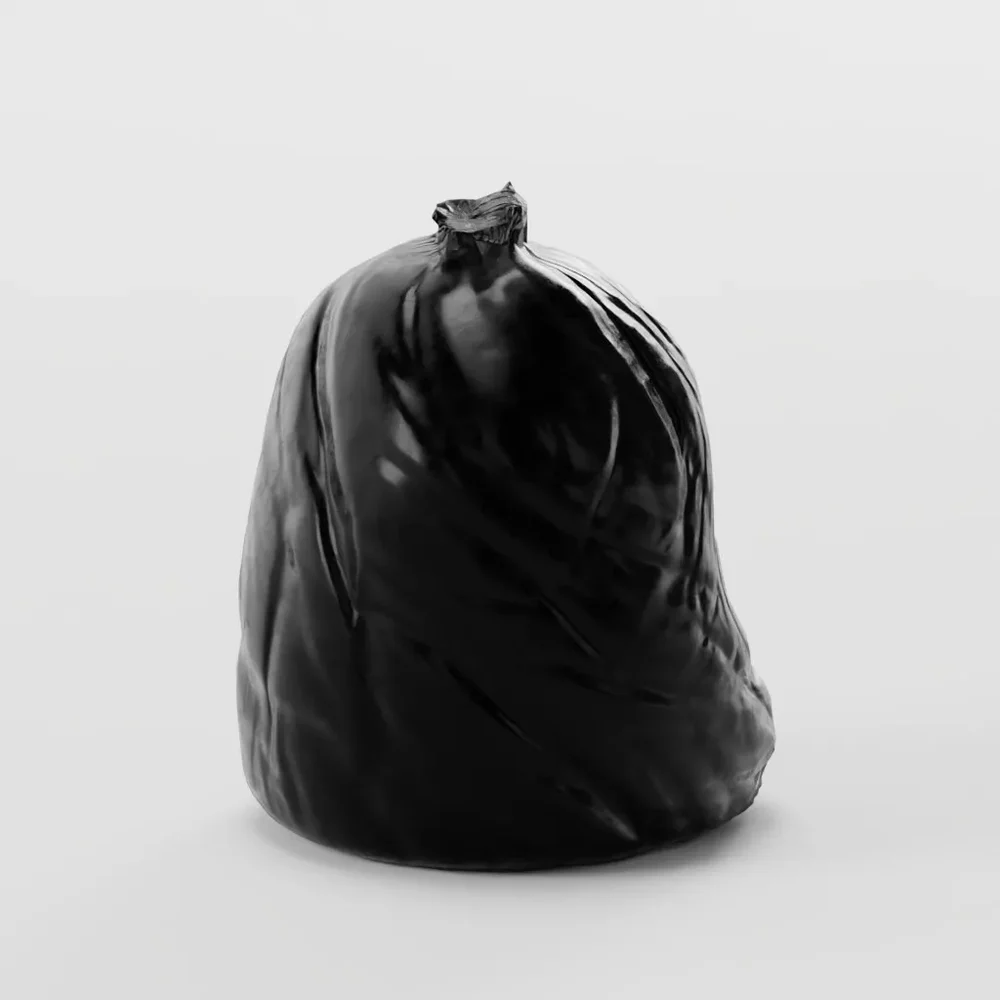 Black Trash Bag