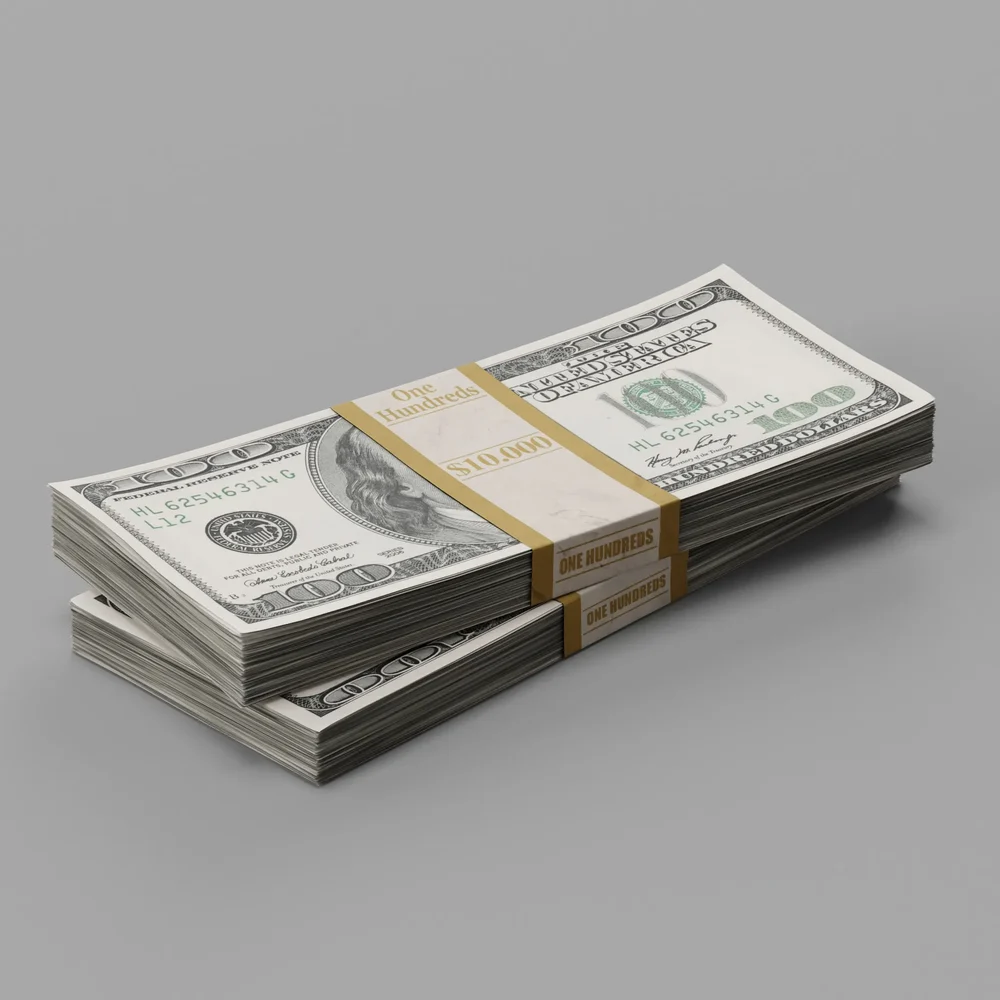 Couple Of Dollar Stacks