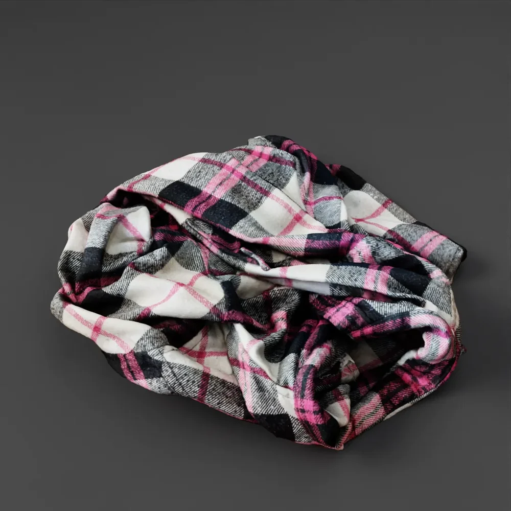 Crumpled Plaid Shirt