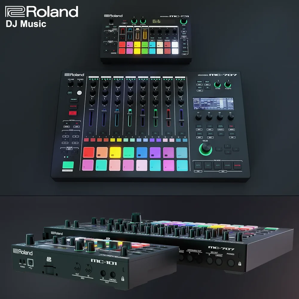 Dj Music Roland Mc-707 Groovebox + Mc101