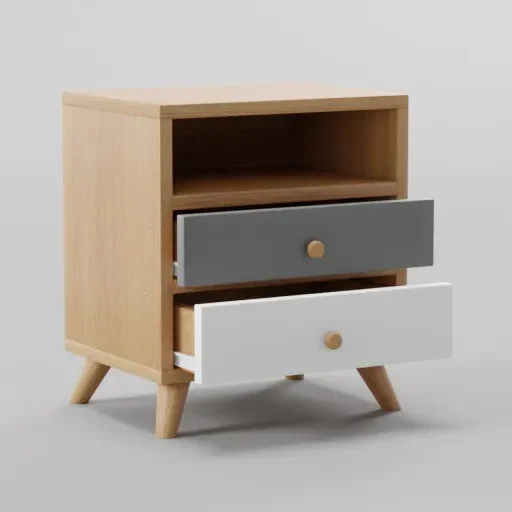 Artiss Bedside Tables Drawers 42x32x48