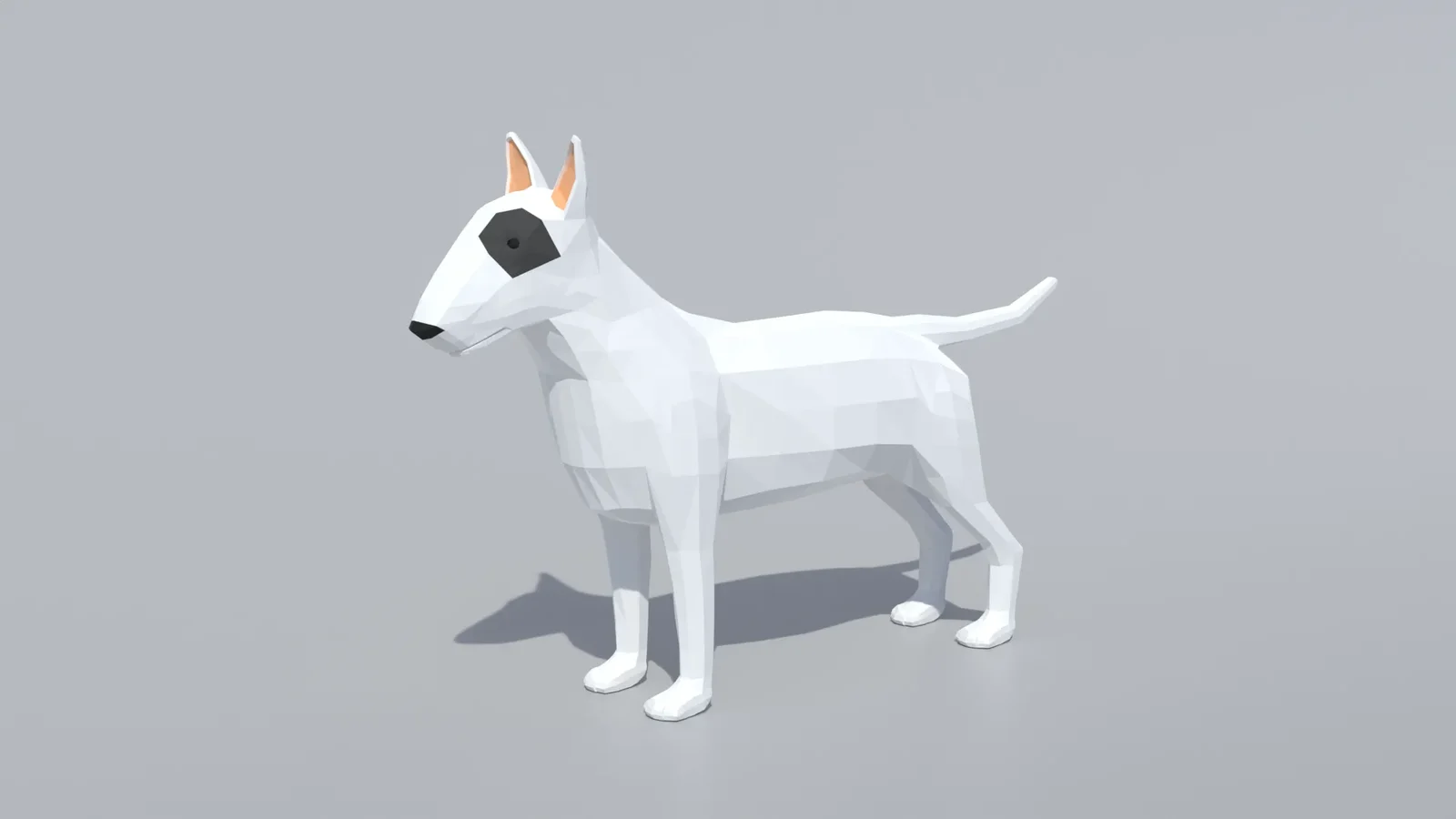 Low Poly Bull Terrier