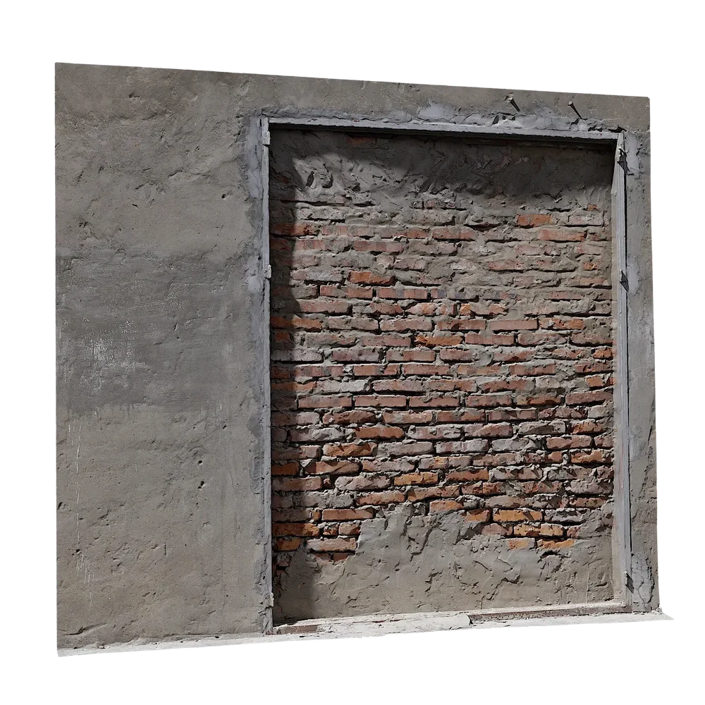 Scan Old Red Brick Wall Small