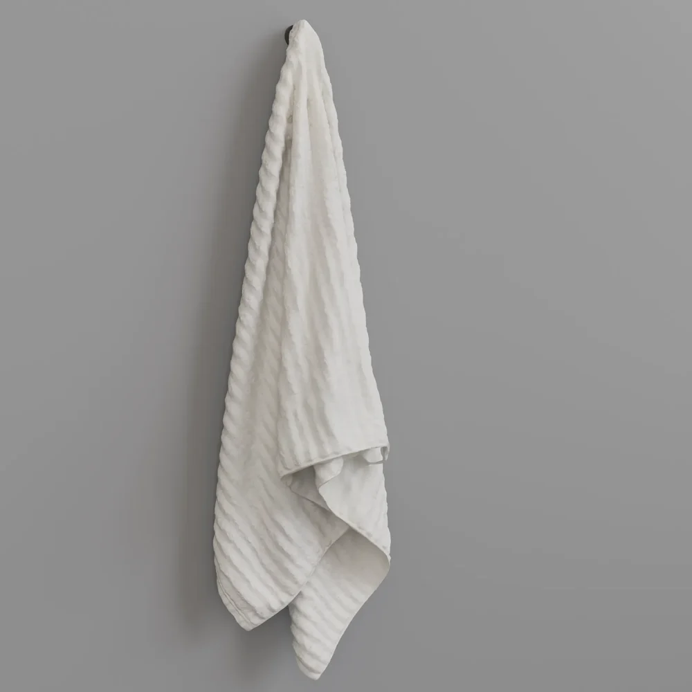 Bath Towel Hanged