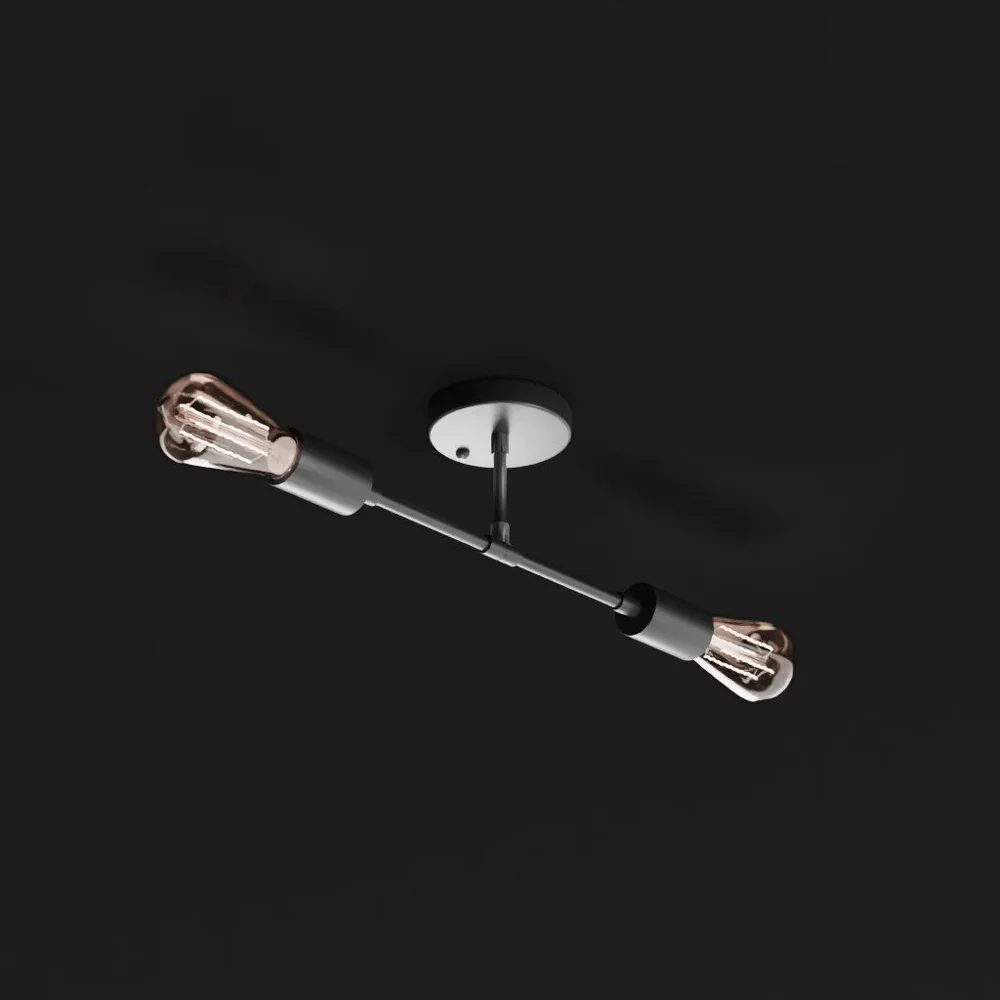 Double Bulb Wall Light 001