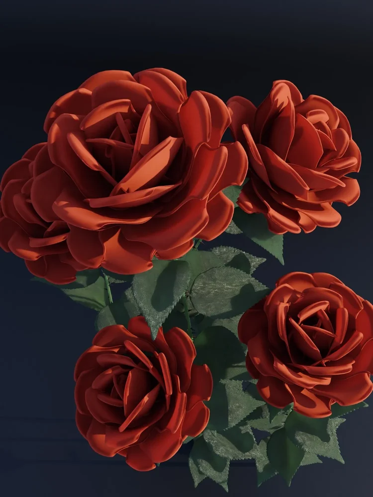 Roses (Geometry Nodes)