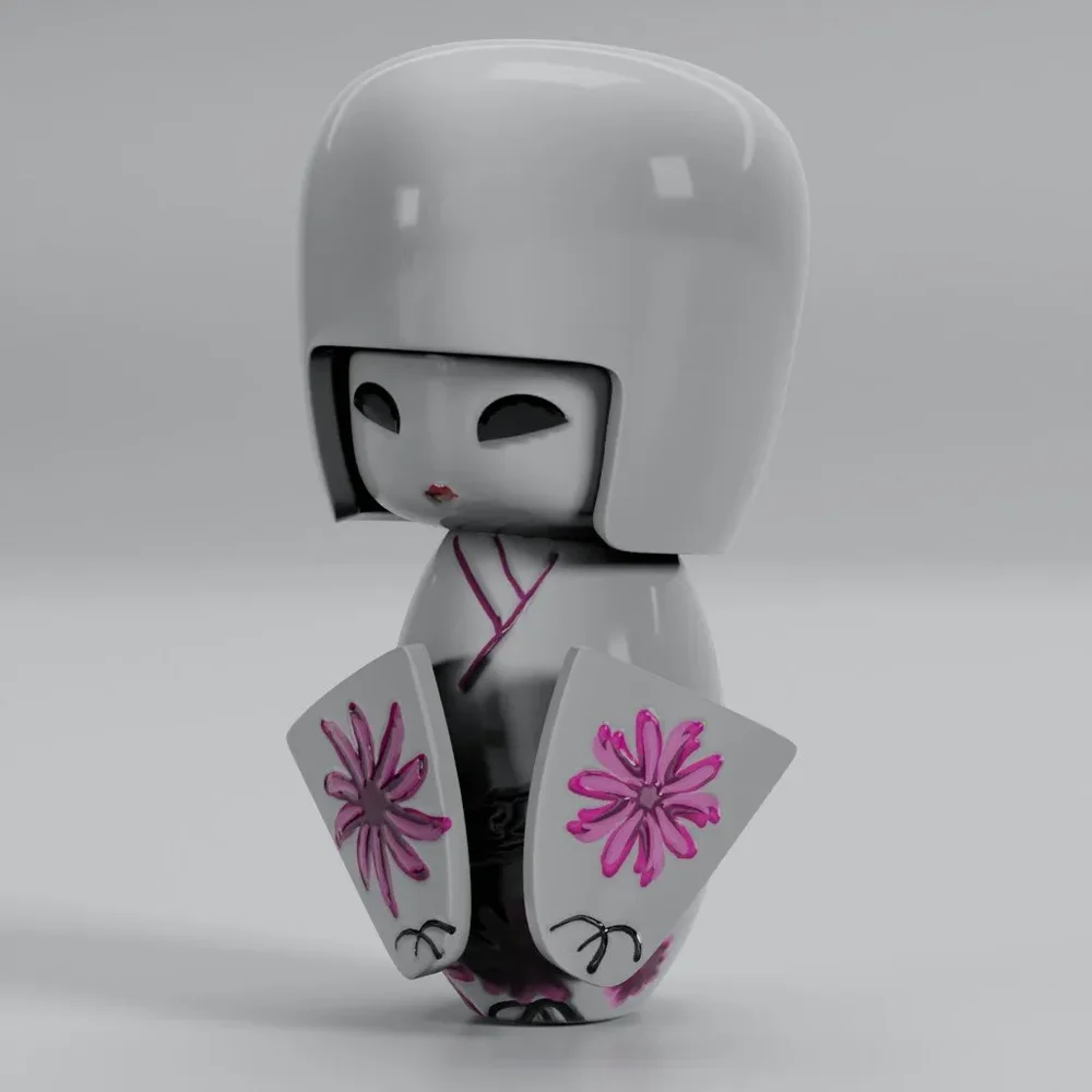 Decoration Kokeshi Japanese Doll 05
