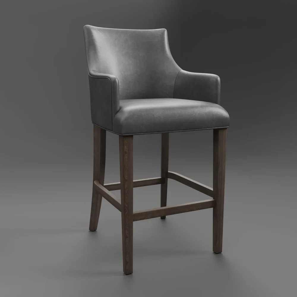 Restoration Hardware Ella Leather Stool