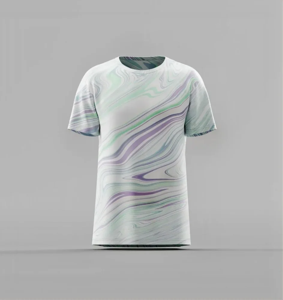Pastel Marble Swirl Abstract T-Shirt