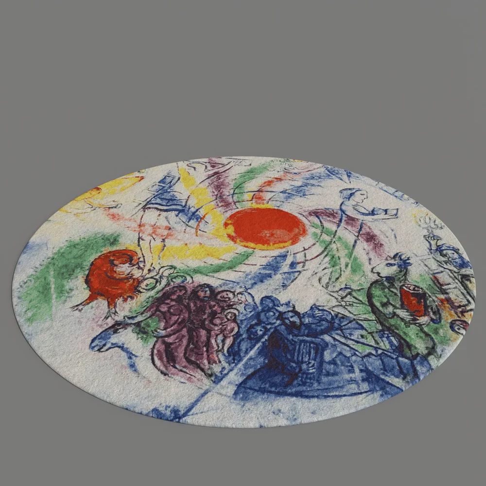 Round Carpet Painting