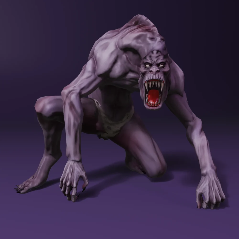 Weird Creature – Rigged Low-Poly Horror Character