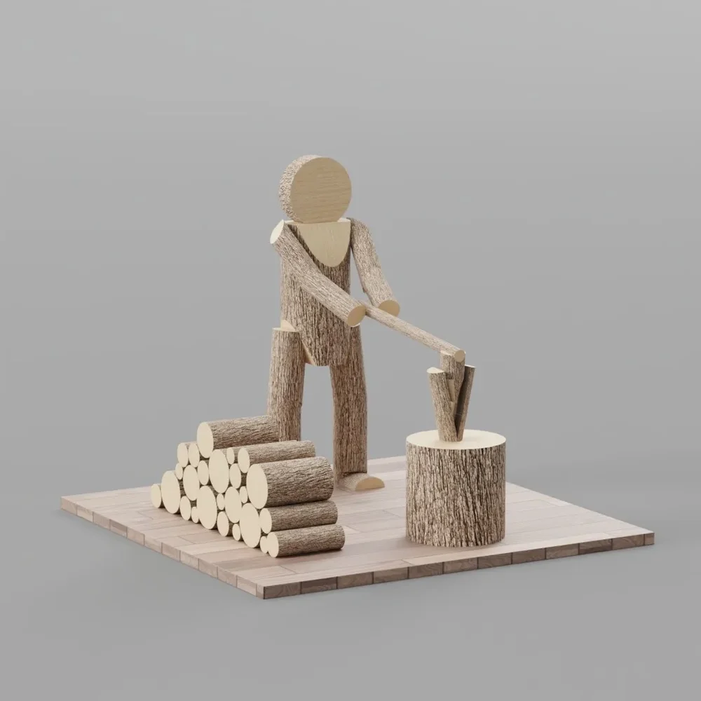 Stickman Lumberjack