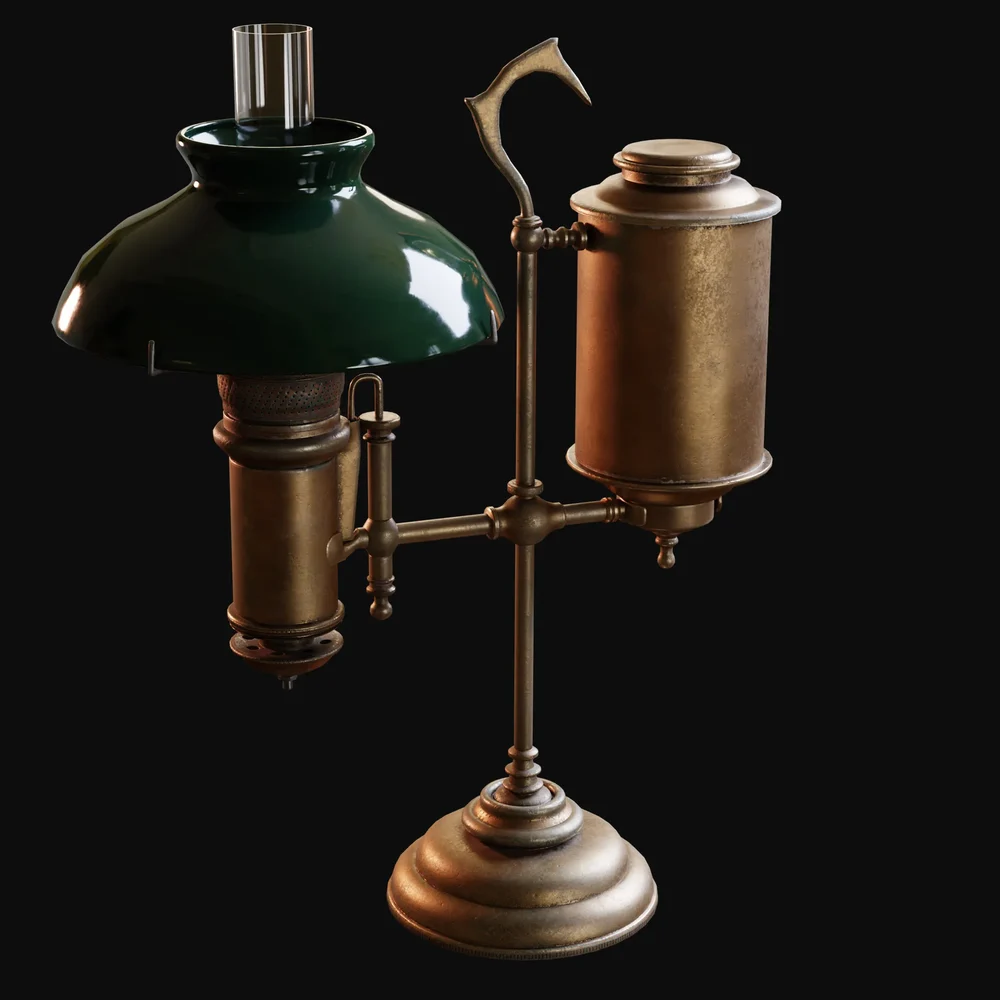 Austere Kerosene Student Lamp