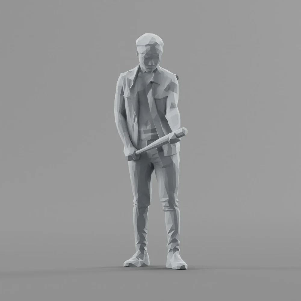 Lowpoly Male Standing
