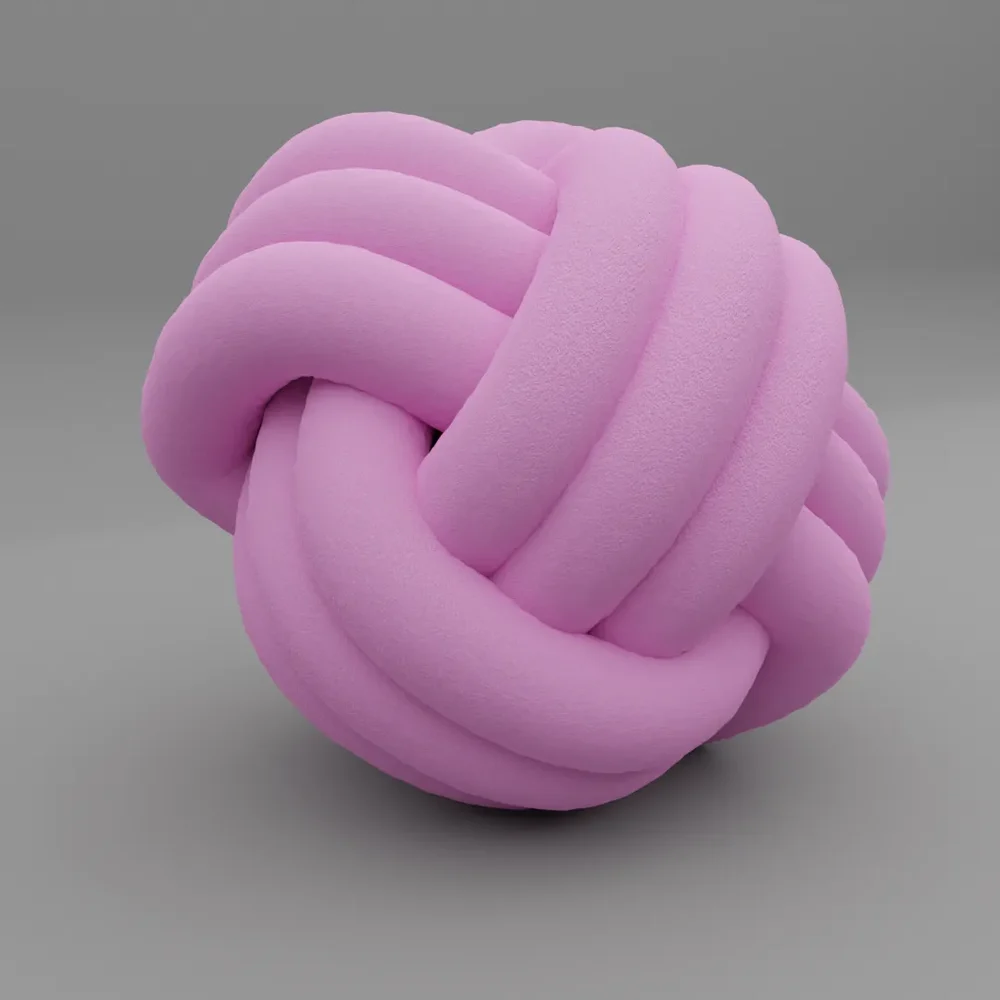 Knot Fabric Pillow Decoration