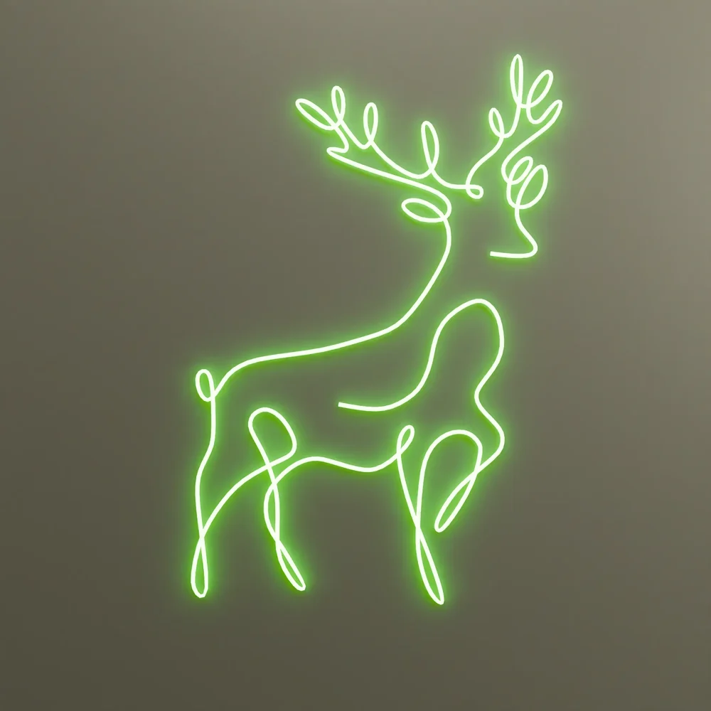 Deer Wall Neon Sign Led