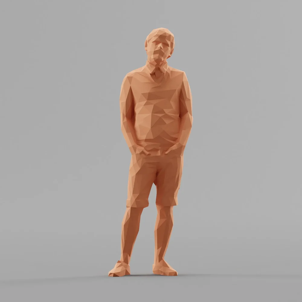 Lowpoly Male Standing