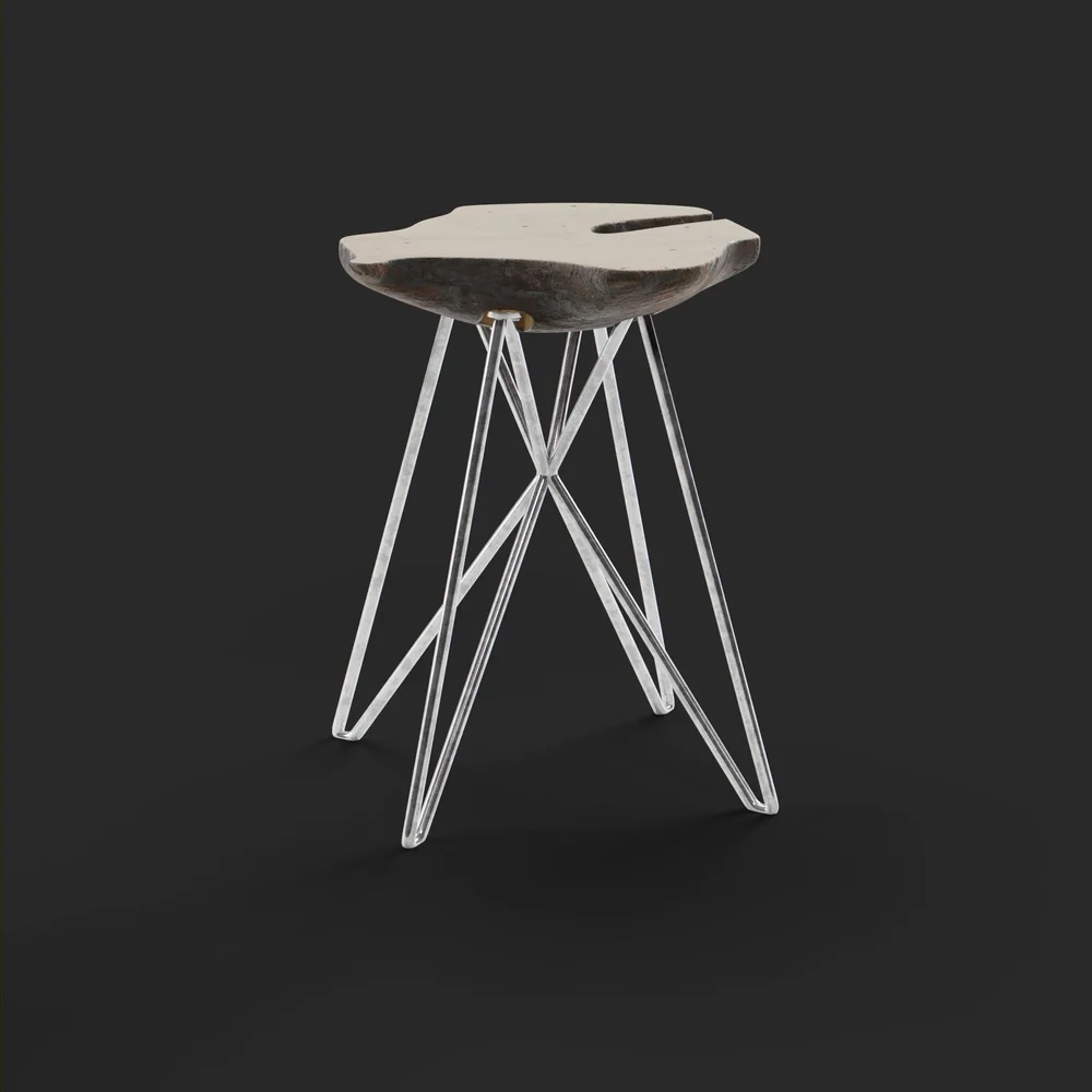 Wood Slabs Stool