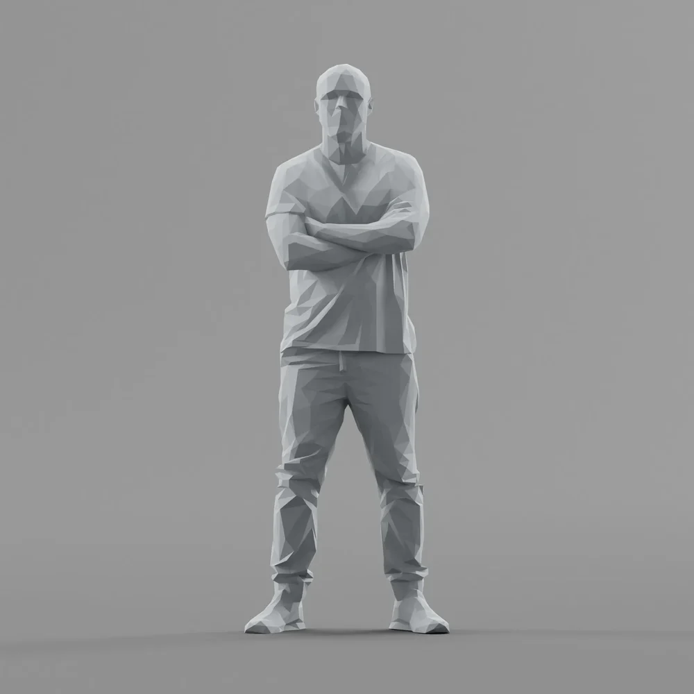 Lowpoly Male Standing