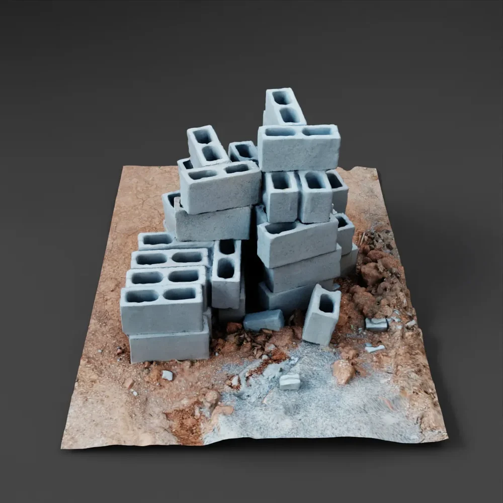 Concrete Blocks Stack