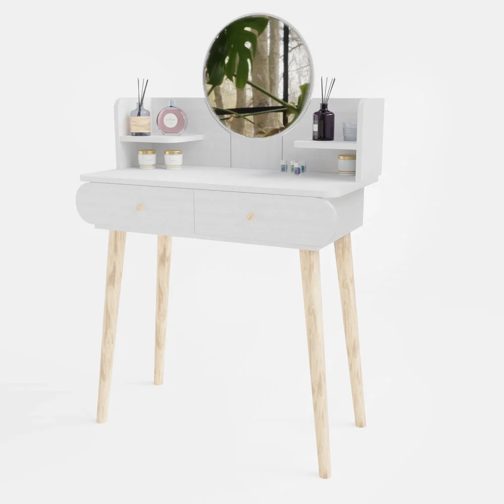 Sllingluo White Vanity Table