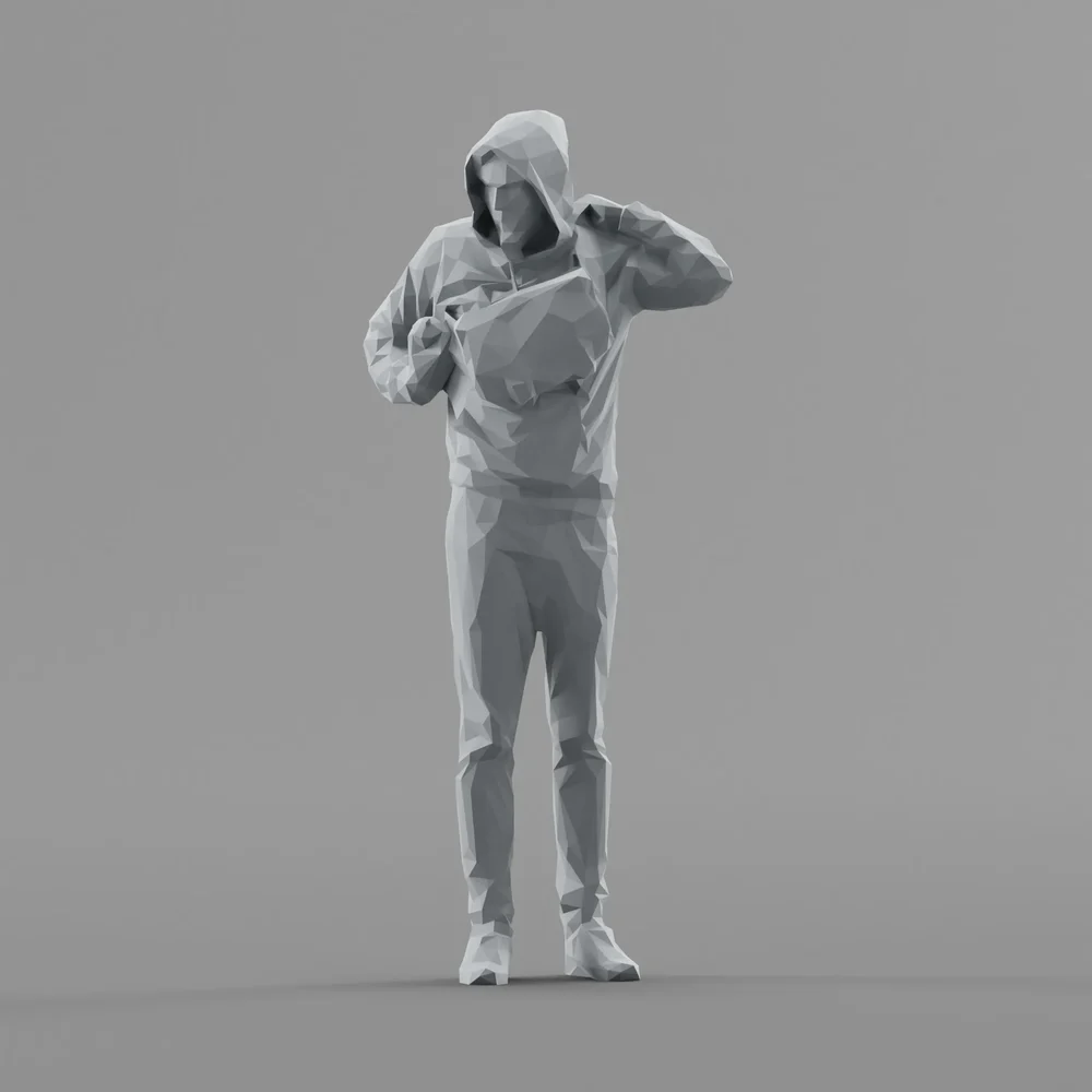 Lowpoly Male Standing