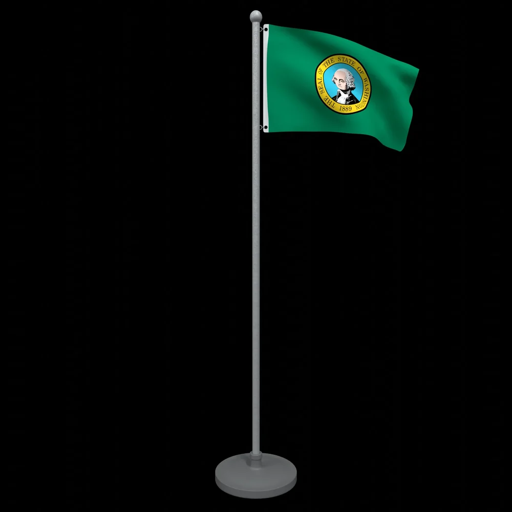 Animated Flag Of Washington State