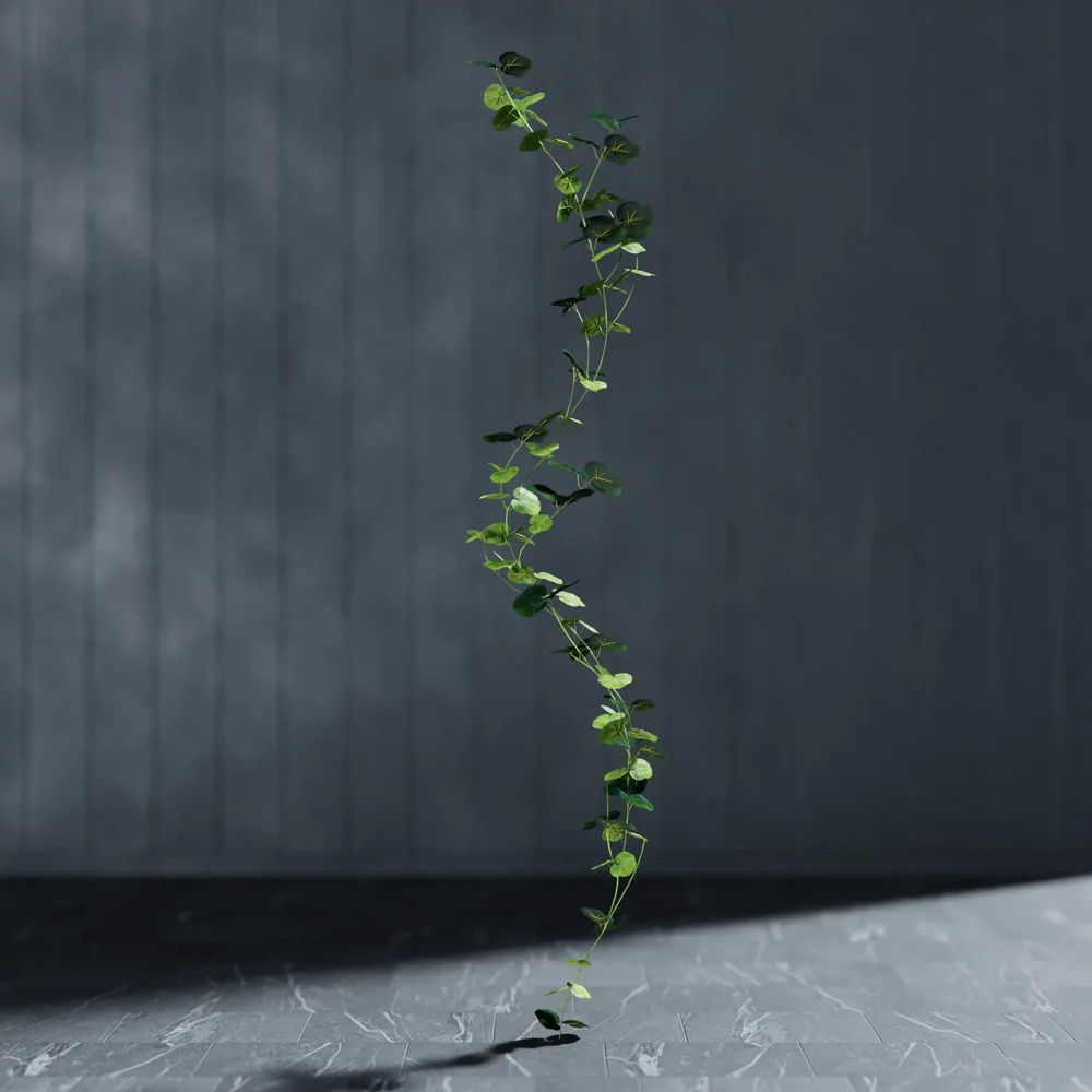 Artificial Garland Begonia Green