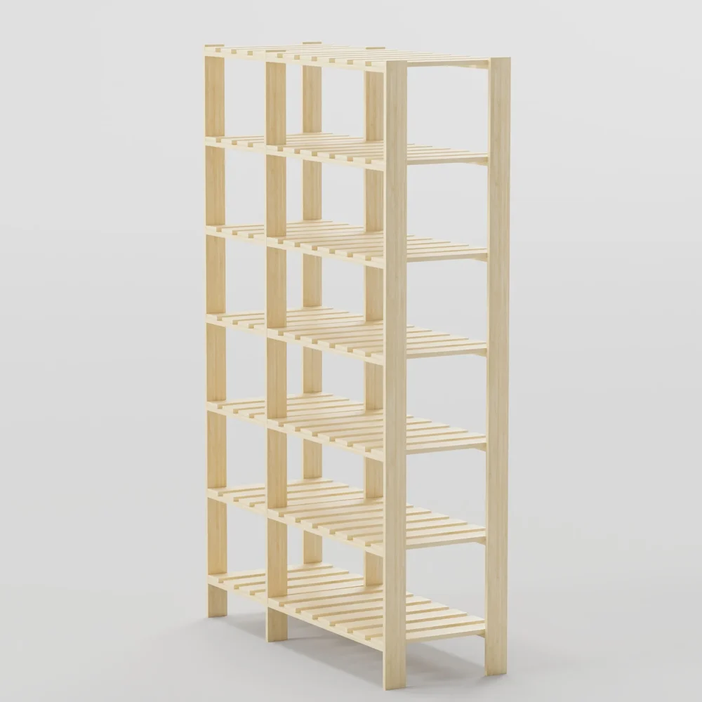 Wooden Storage Rack - Two Section