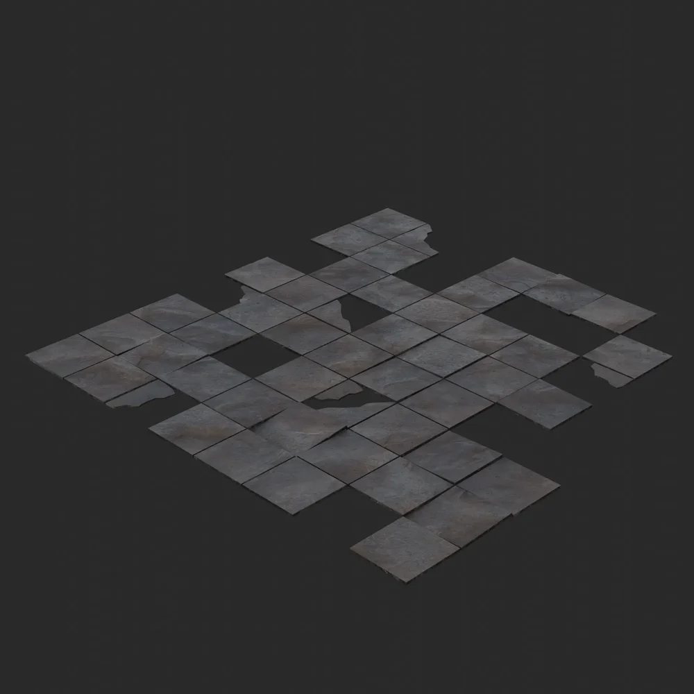 Broken Old Stone Tiles
