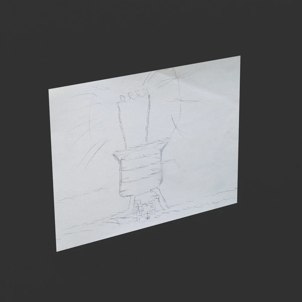 Child's Drawing On Paper 06