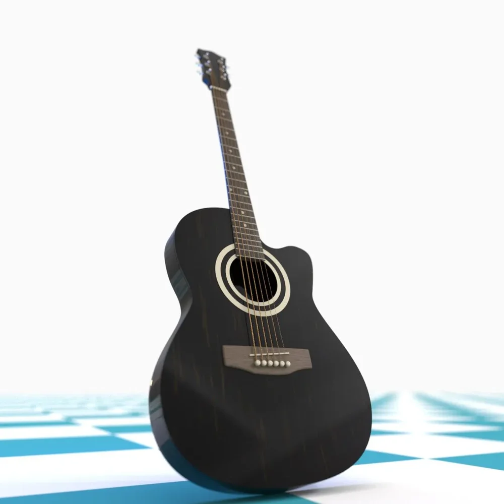 Guitar Made Of Bezier Curve
