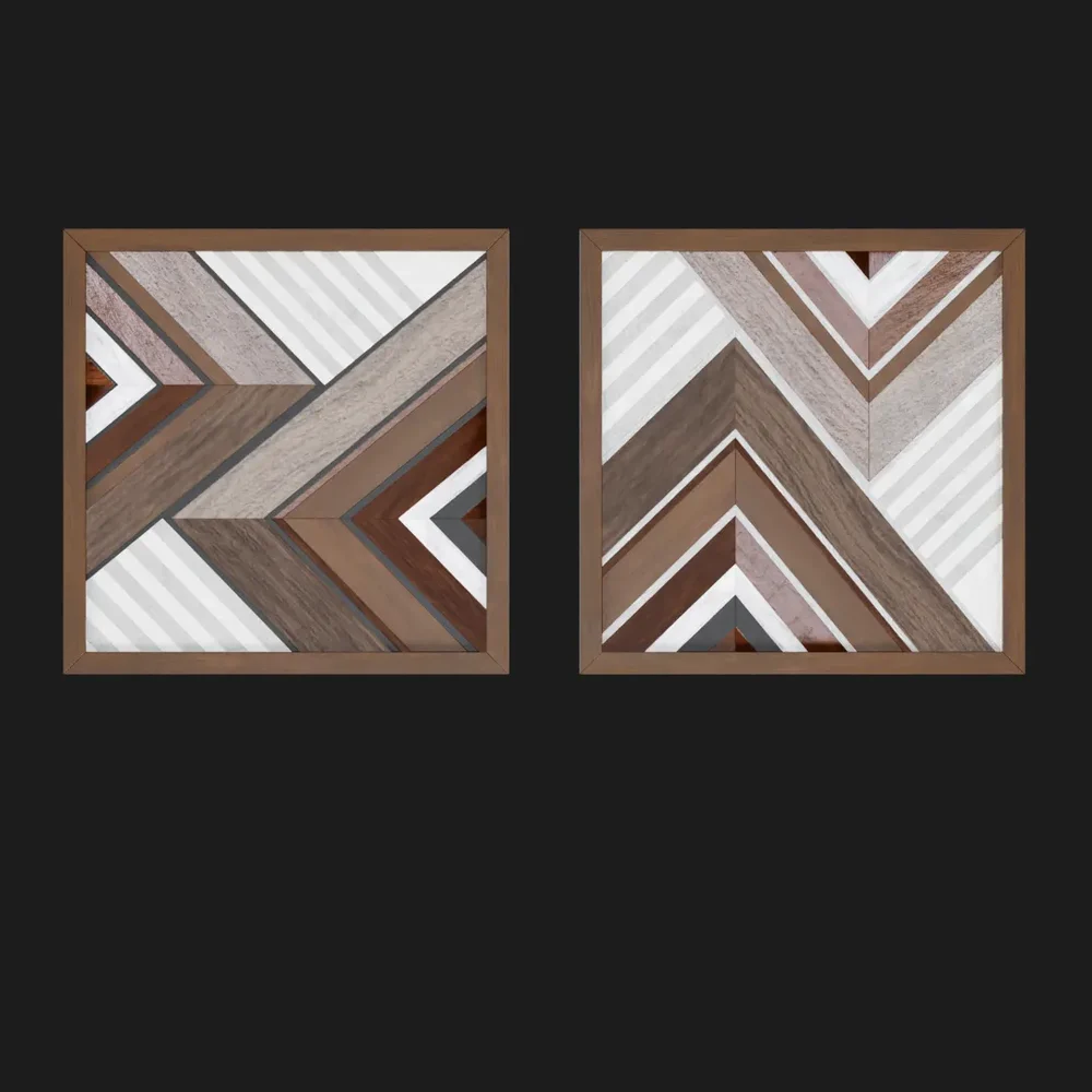 Wood Mosaic Wall Art