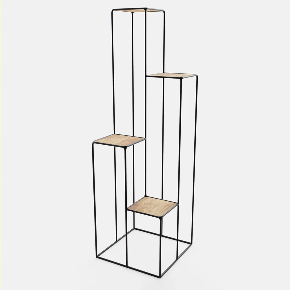 Iron Multilevel Pedestal Table