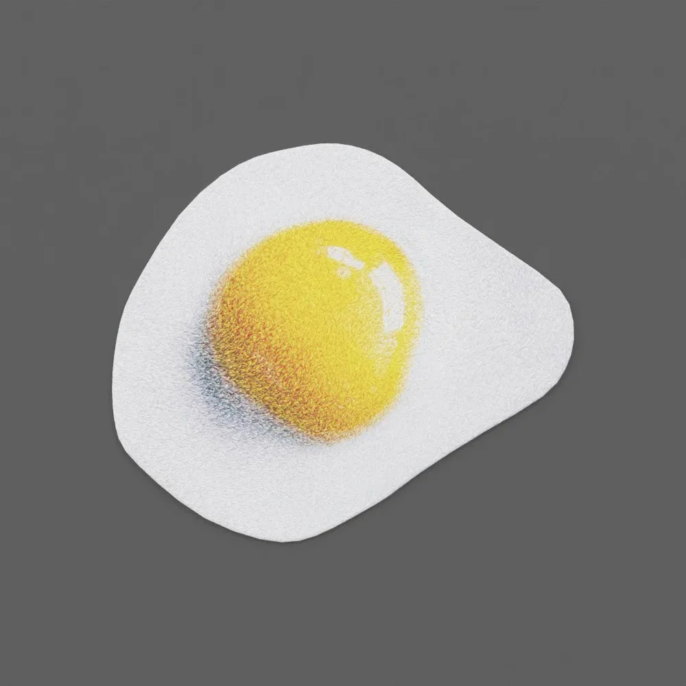 Carpet With Fried Egg Shape